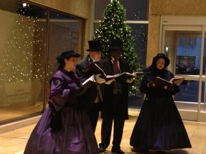 Carolers at the mall