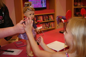 Isabella just got her ears pierced!  High-Five! (yes, really...)