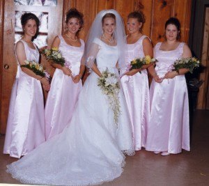 Pretty in Pink - Kim, Gretchen, me, Sarah, and Stephanie :)