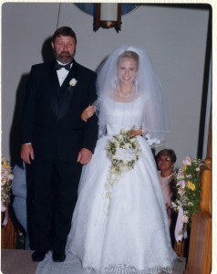 Dad walking me down the aisle