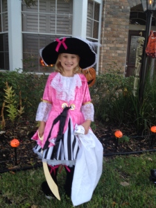 Rachel and her lovely costume purchased with her money!