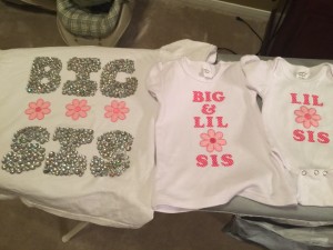 Rachel helped glue on rhinestones :)